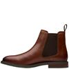 CLARKS MENS LACE ANKLE BOOT - DARK TAN